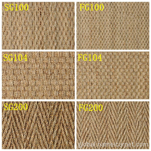 Roll Carpet Natural seagrass fiber straw seagrass roll carpets Supplier